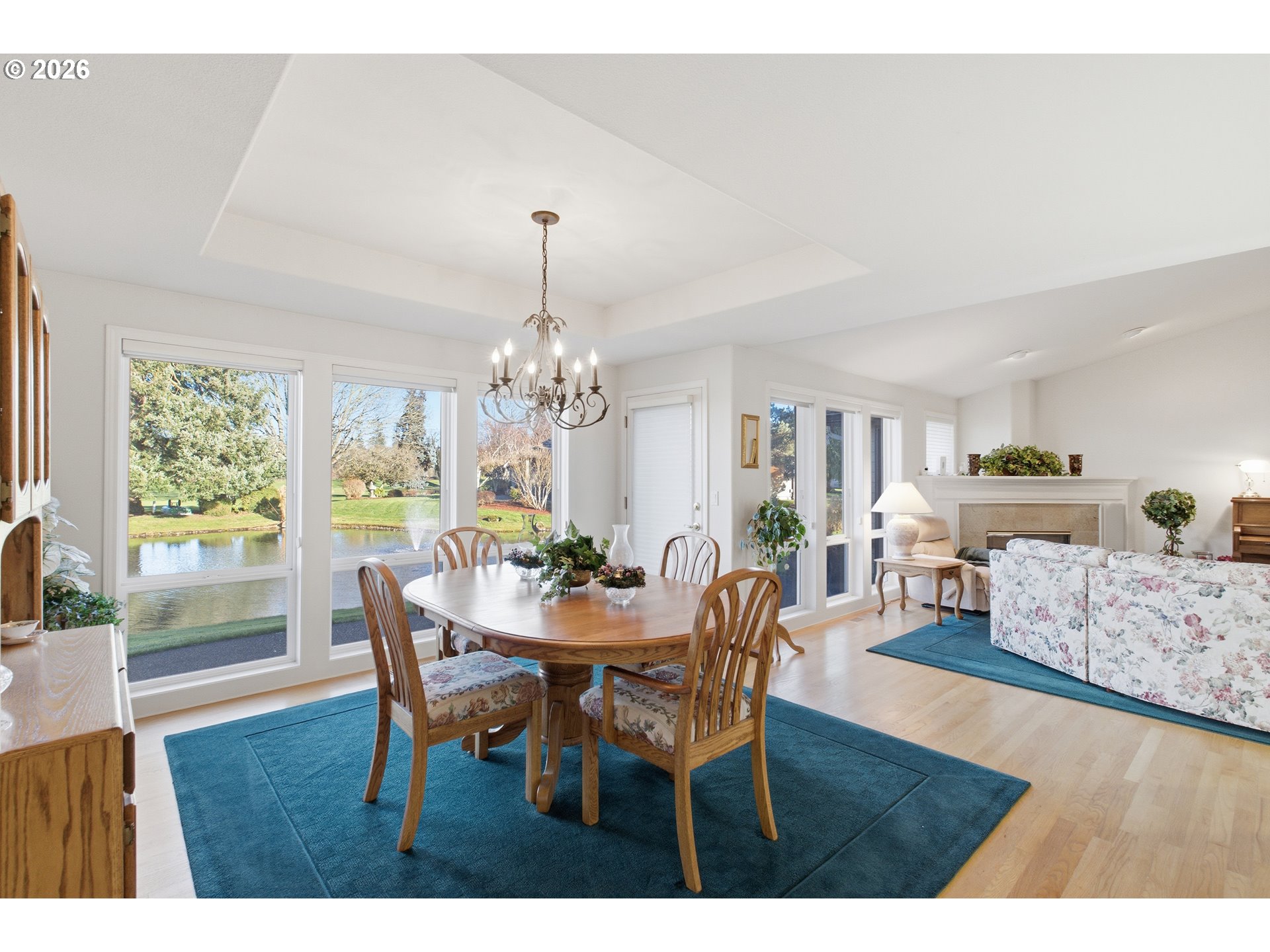6428 Castle Lakes Court Keizer, OR 97303 - Photo 21 of 48 a view of a dining room with furniture window and wooden floor