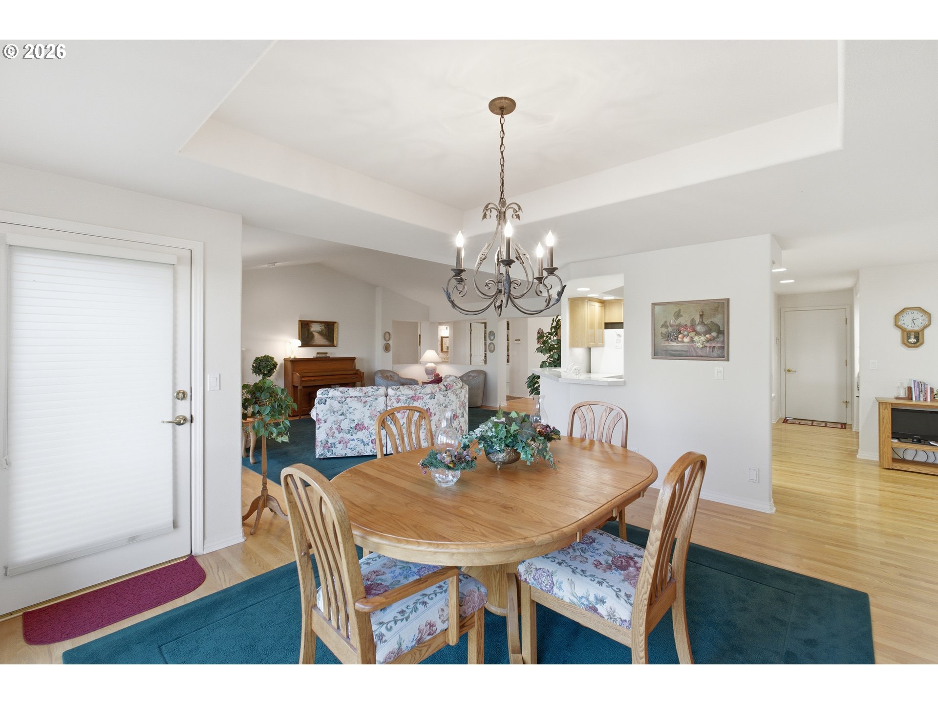 6428 Castle Lakes Court Keizer, OR 97303 - Photo 22 of 48 a view of a dining room with furniture and wooden floor