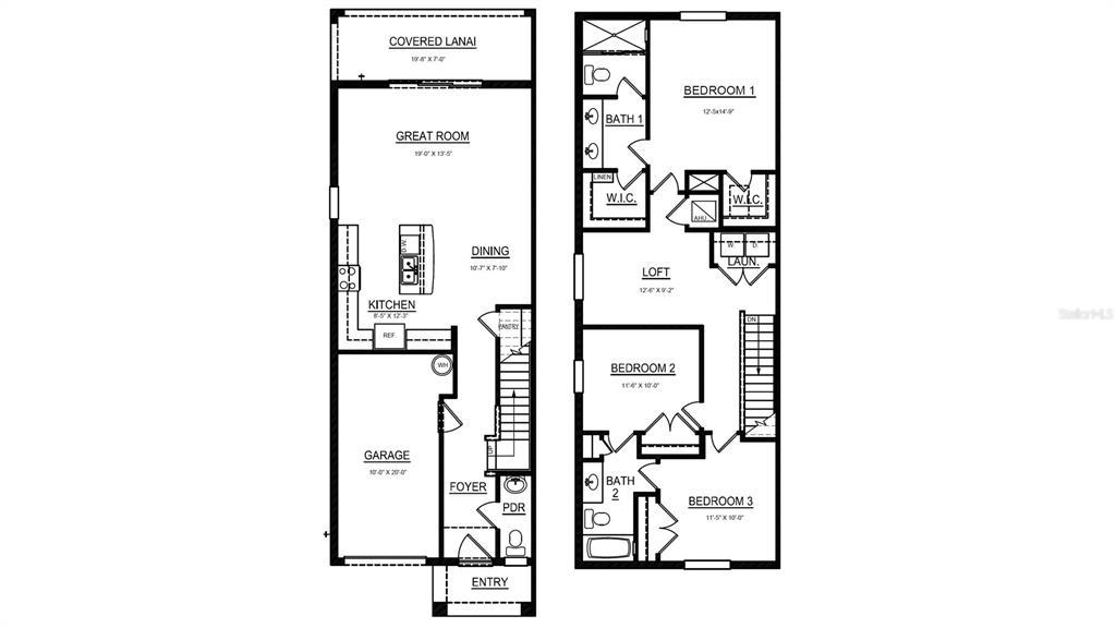 31107 Paper Birch Street Wesley Chapel, FL 33545 - Photo 15 of 15 a picture of a floor plan