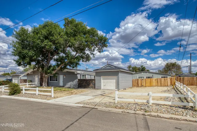 a house with trees in the background