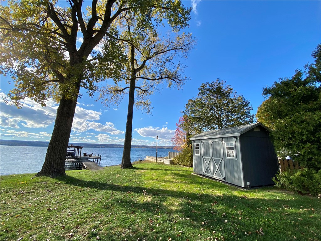8681 Lower Lake Road Lodi, NY 14860 - Photo 3 of 46 Lake frontage with shed