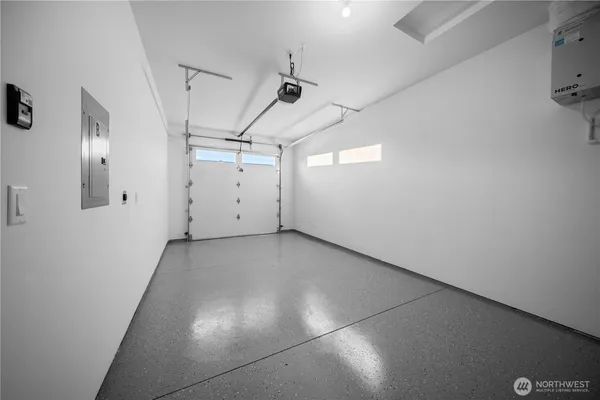 a view of a garage