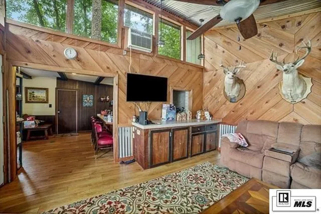 a kitchen with stove and cabinets