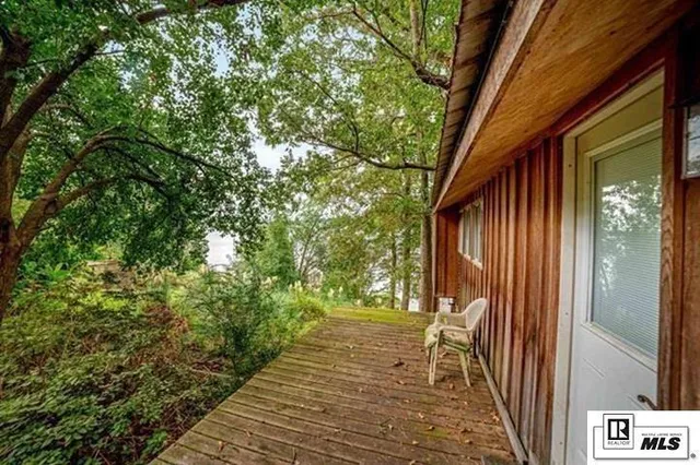 a view of outdoor space and deck