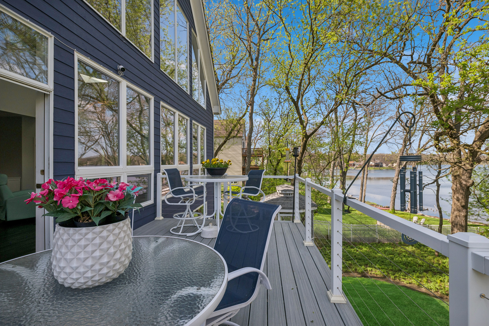 6112 Pleasant View Lane Cary, IL 60013 - Photo 23 of 31 a view of balcony with furniture and flowers