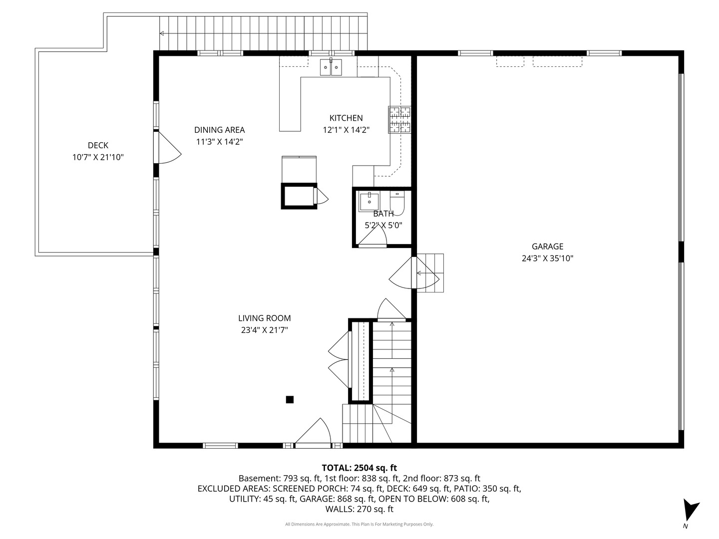 6112 Pleasant View Lane Cary, IL 60013 - Photo 29 of 31 a black and white photo of a room