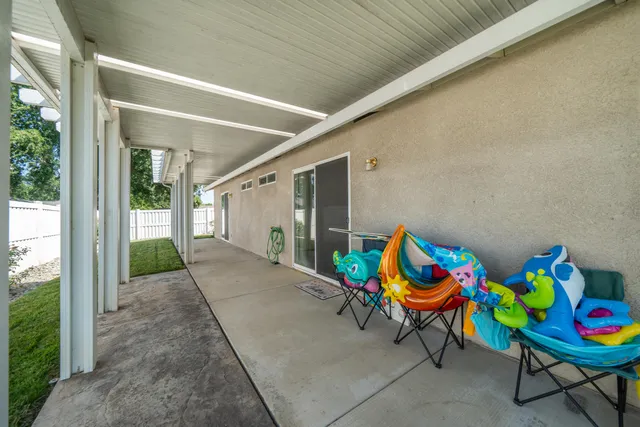 a view of an outdoor space with a patio