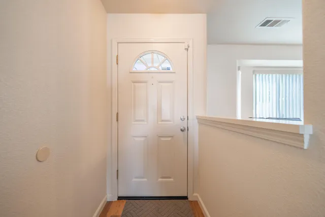 a view of front door with a door