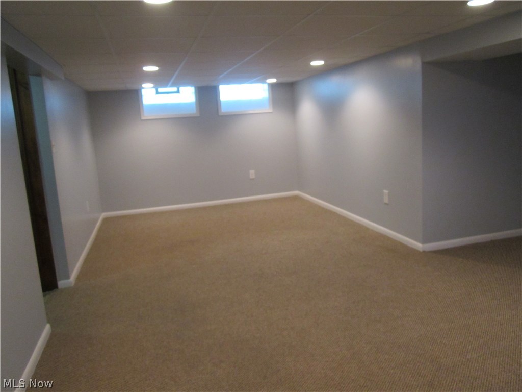4510 Redfern Road Parma, OH 44134 - Photo 16 of 22 Second half of large recreation room......new glass block, new overhead lighting, new berber carpeting and more!!!