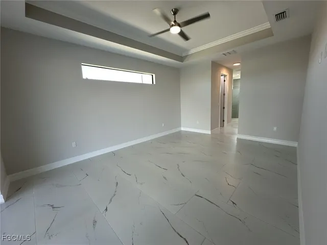 a view of an empty room