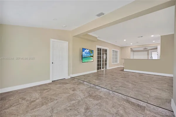 a view of an empty room