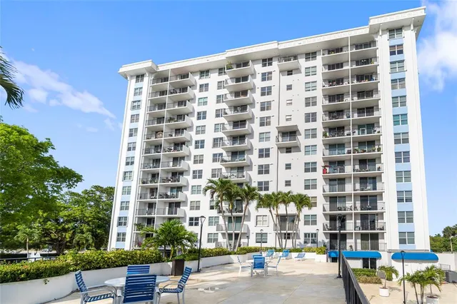 a front view of a building