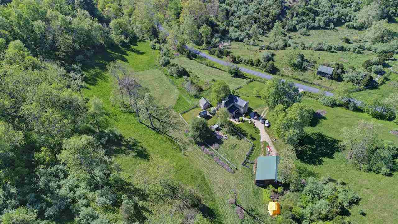 1108 Newport Road Raphine, VA 24472 - Photo 6 of 50 an aerial view of a forest with houses
