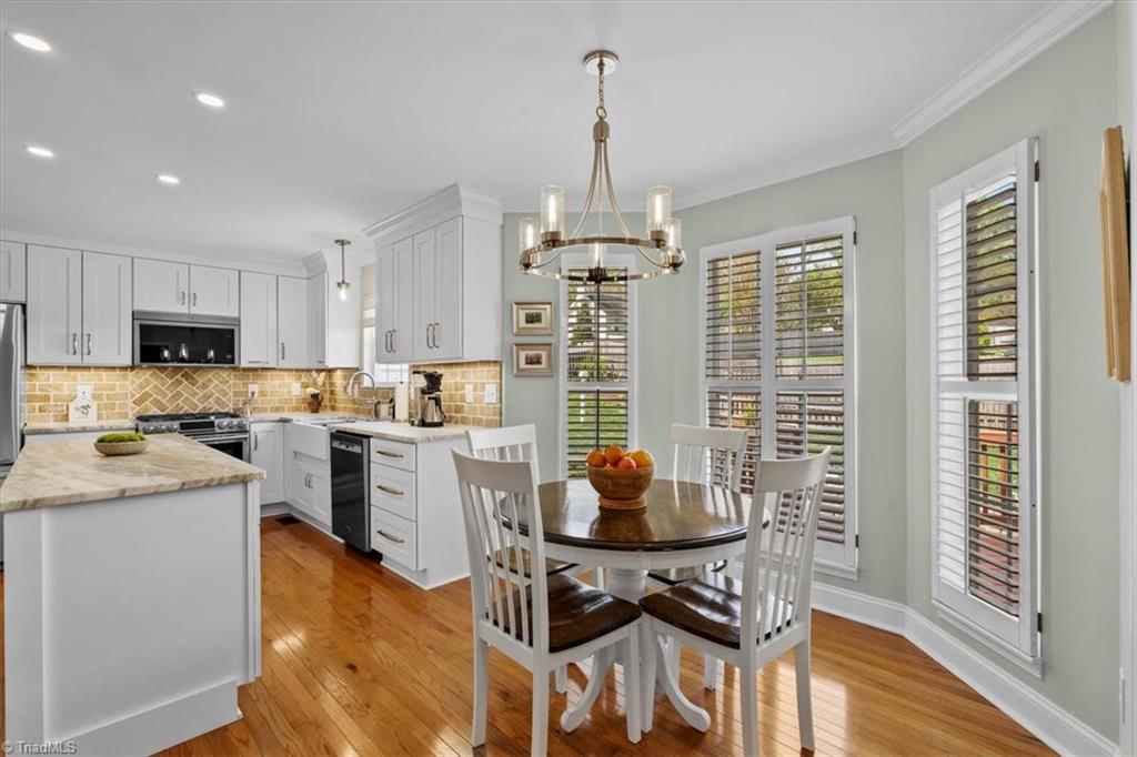 3303 Bardwell Road Greensboro, NC 27410 - Photo 14 of 50 View to the breakfast area and kitchen