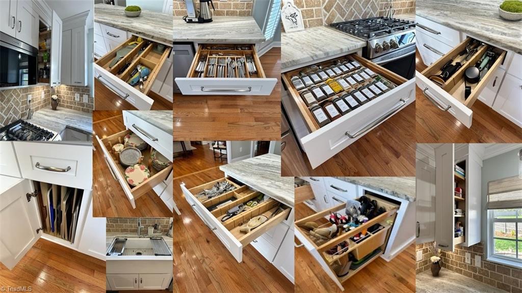 3303 Bardwell Road Greensboro, NC 27410 - Photo 21 of 50 There are endless custom built-ins in the kitchen for your convenience.