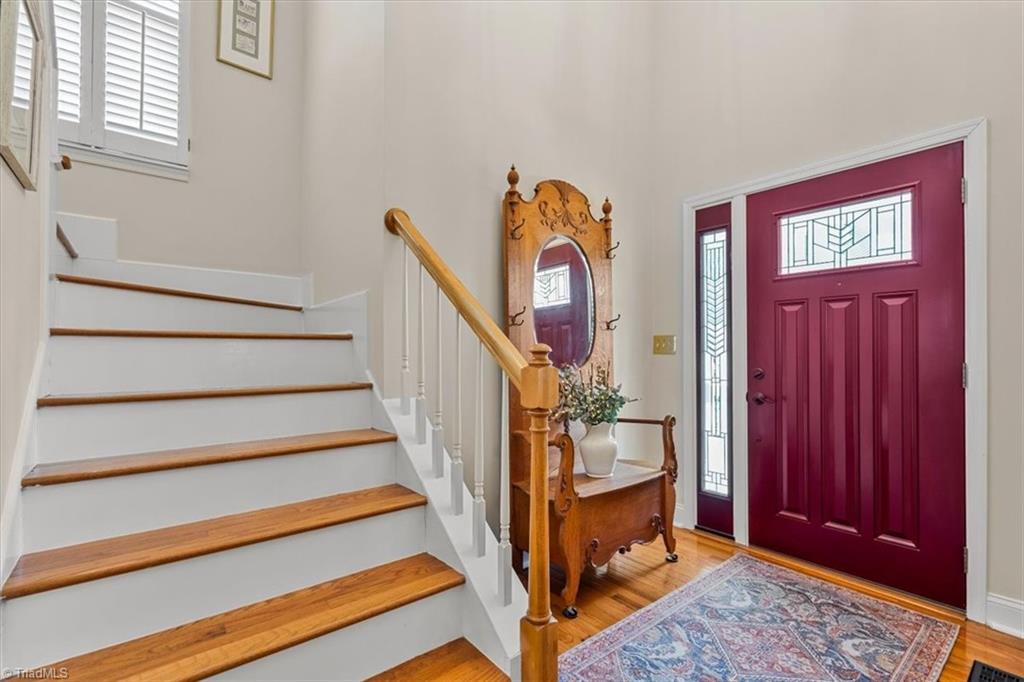 3303 Bardwell Road Greensboro, NC 27410 - Photo 24 of 50 Stairs leading to the four upstairs bedrooms and two full baths