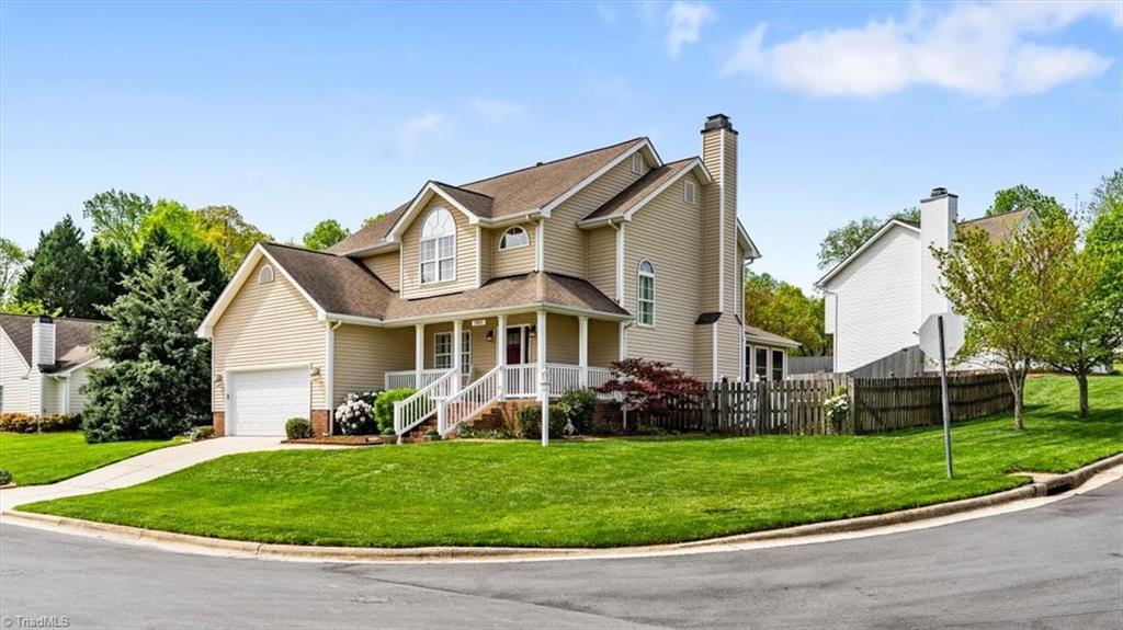 3303 Bardwell Road Greensboro, NC 27410 - Photo 3 of 50 Located on a corner cul-de-sac lot in a friendly, walkable neighborhood near New Garden Road, Bryan Blvd. and I840.