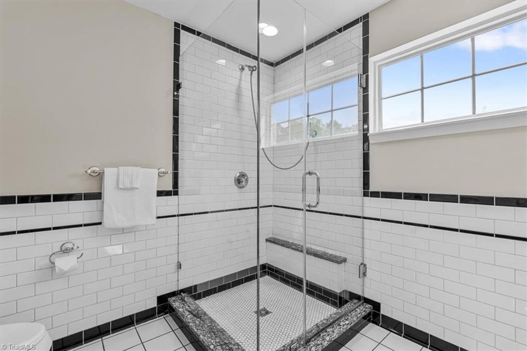 3303 Bardwell Road Greensboro, NC 27410 - Photo 32 of 50 Sleek walk-in shower