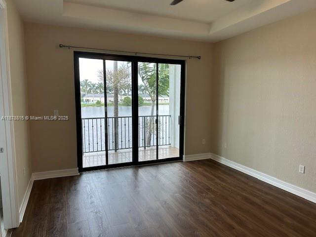 1415 Southwest 113th Avenue, Unit 1415 Pembroke Pines, FL 33025 - Photo 17 of 44 a view of empty room with wooden floor and fan