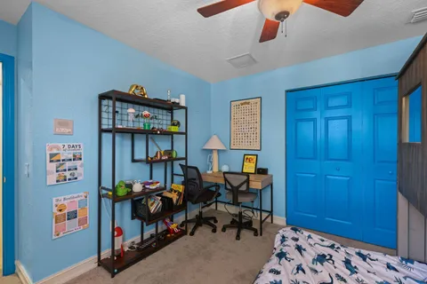 a bird view of house