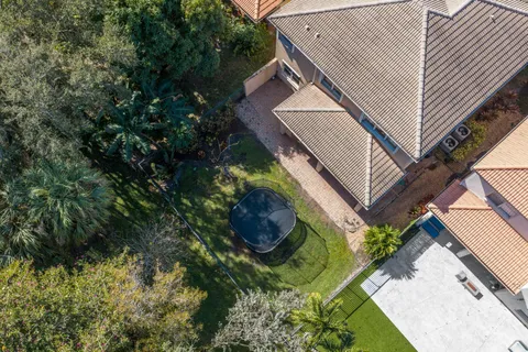 a view of a house with backyard from a porch
