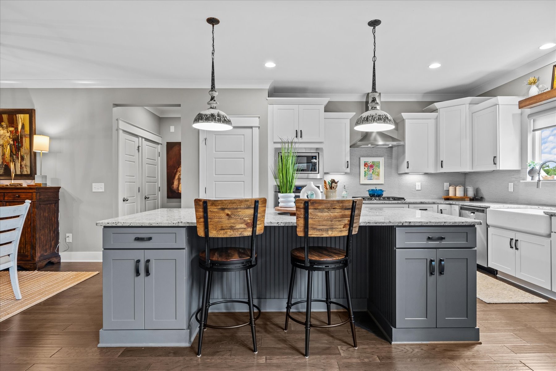 766 Beamon Drive Franklin, TN 37064 - Photo 10 of 39 a kitchen with kitchen island granite countertop a sink a center island and cabinets