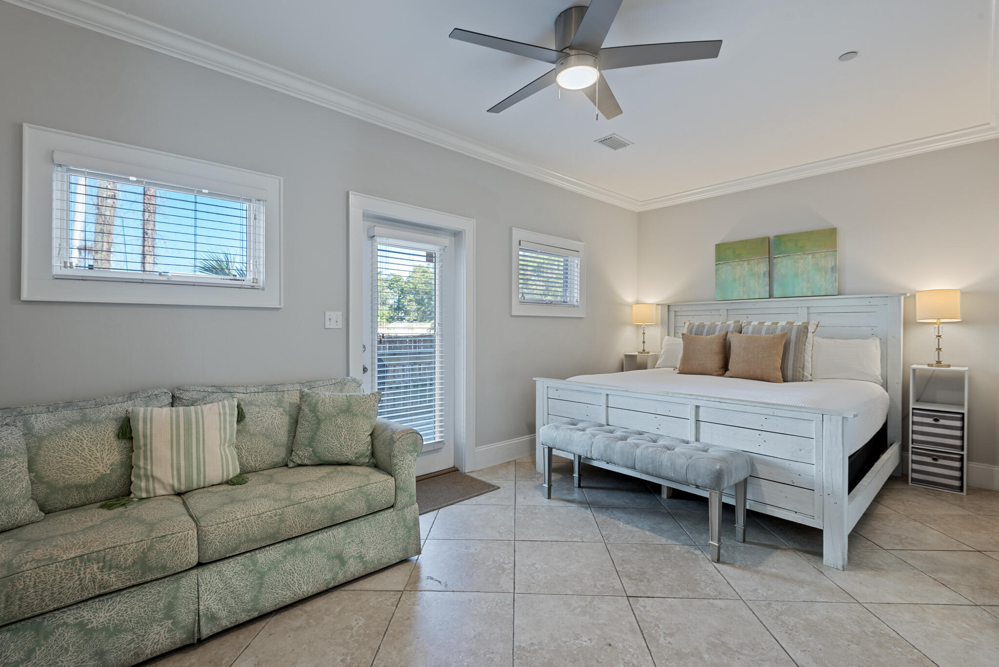 29 Coastal Grove Way, Unit 2 Santa Rosa Beach, FL 32459 - Photo 33 of 56 a bedroom with a bed couch and window