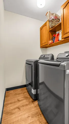 a room with storage and utility