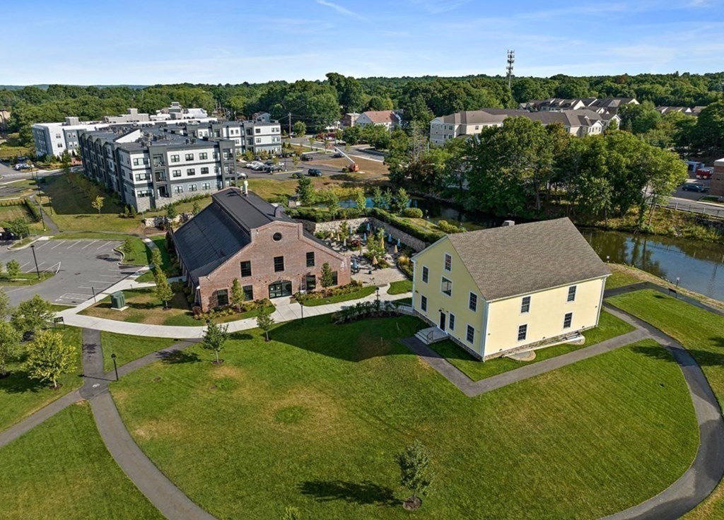 1 Revolution Way, Unit 201 Canton, MA 02021 - Photo 32 of 38 an aerial view of a house with a garden