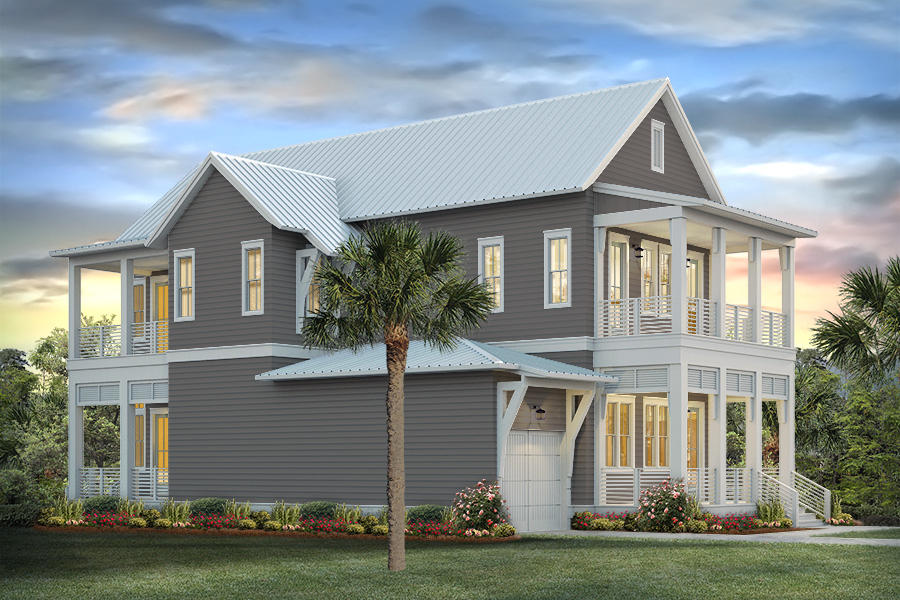 59 East Crabbing Hole Ln Inlet Beach Inlet Beach, FL 32461 - Photo 5 of 62 a front view of a house with a yard
