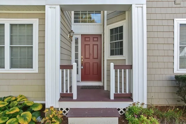 a front view of a house