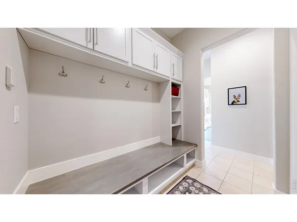 a open space with a sink
