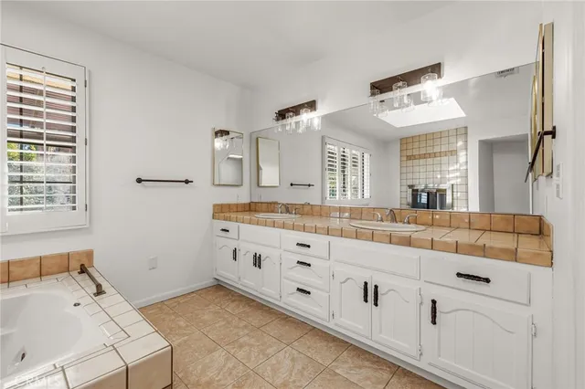 a view of a swimming pool with an outdoor space