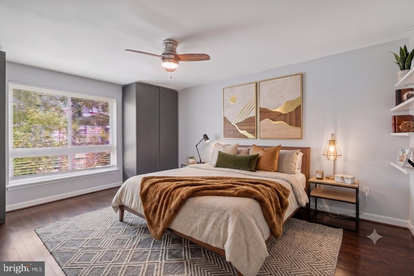 3940 Bel Pre Road, Unit 6 Silver Spring, MD 20906 - Photo 18 of 29 Serene bedroom with natural light.
