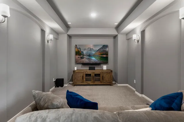 a view of room with cabinet and windows