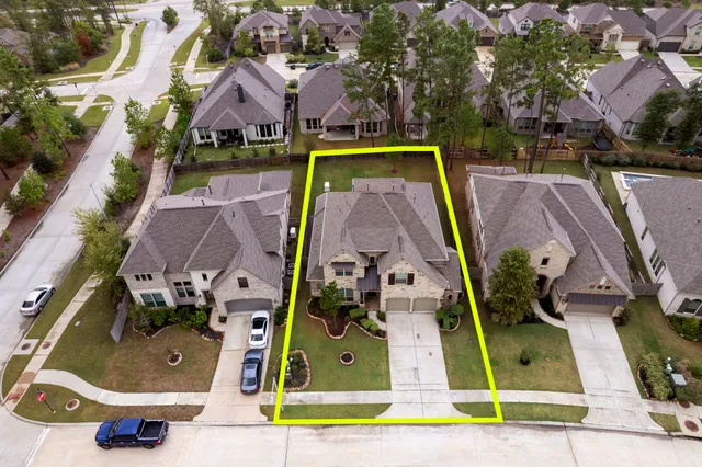 an aerial view of a city