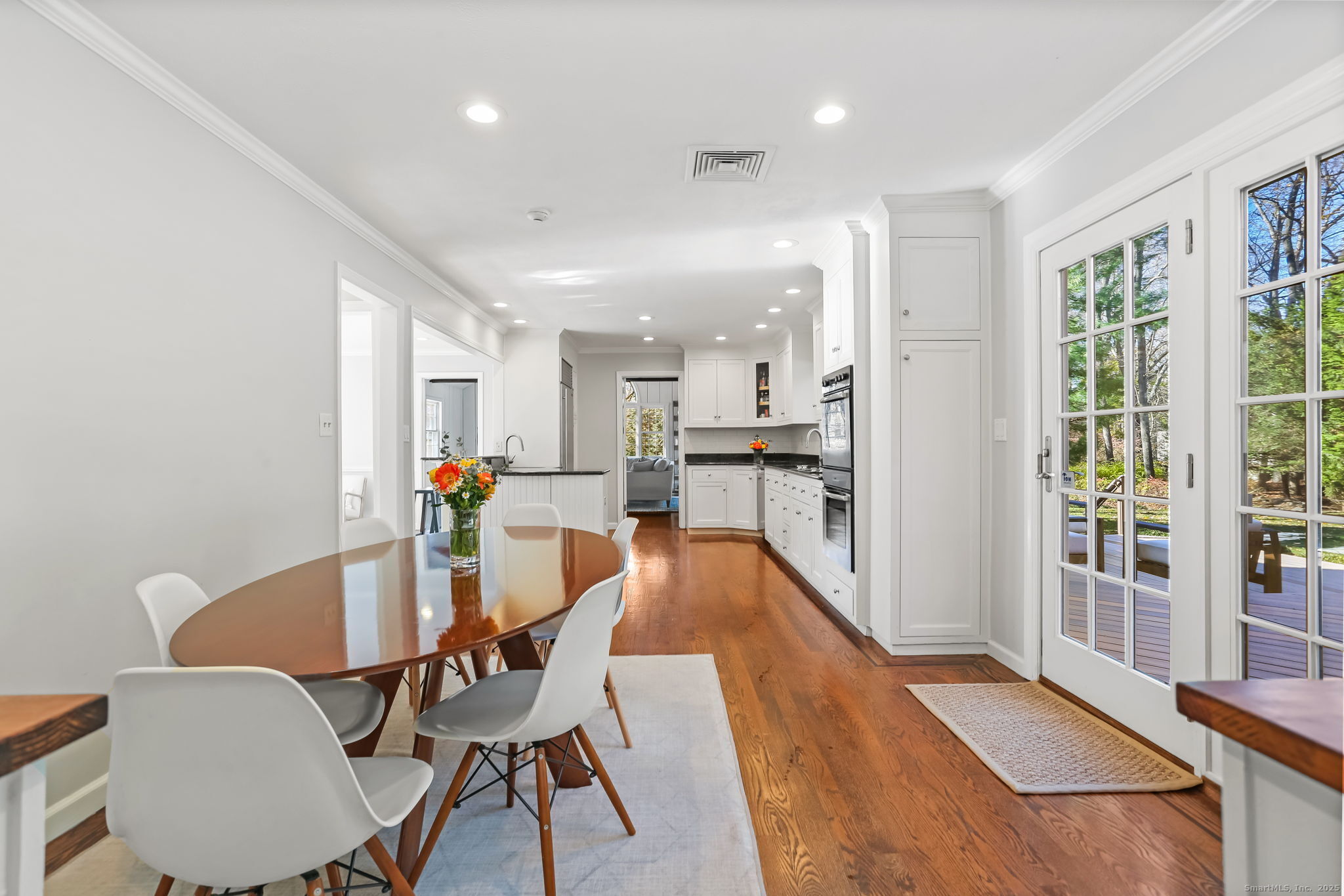 5 Willow Walk Road Westport, CT 06880 - Photo 14 of 40 a dining room with furniture and a floor to ceiling window