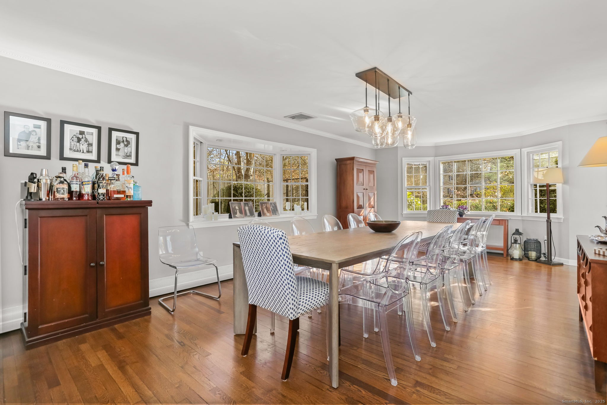 5 Willow Walk Road Westport, CT 06880 - Photo 16 of 40 a view of a dining room with furniture window and wooden floor
