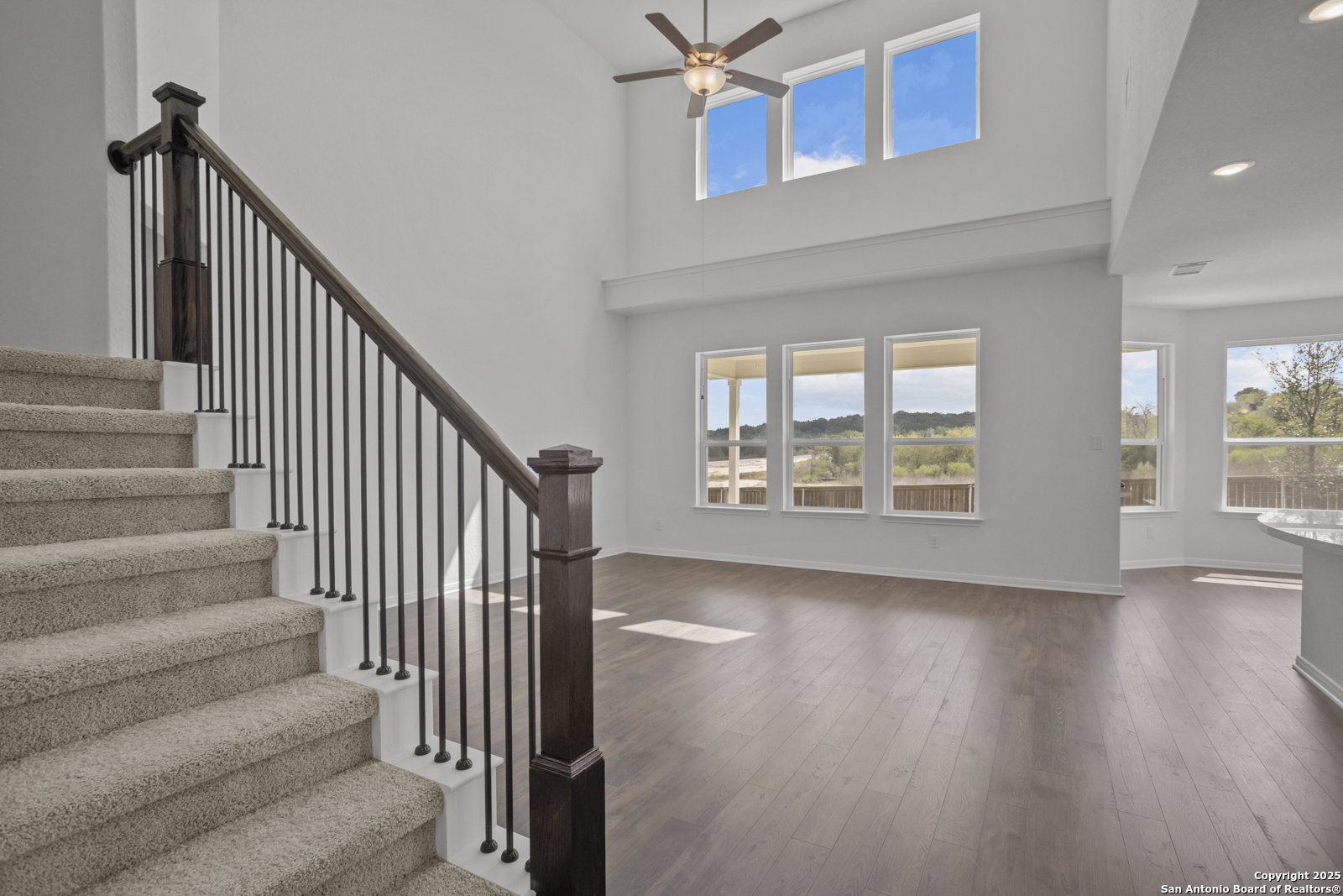 2804 Reeves Lane Schertz, TX 78108 - Photo 20 of 44 a view of entryway and hall with wooden floor