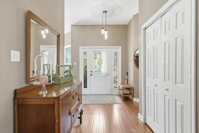 a kitchen with a sink and a refrigerator
