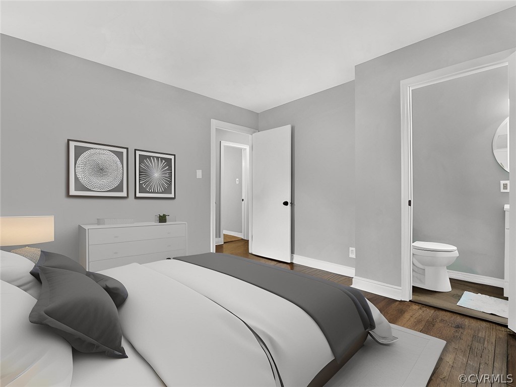 948 Barlen Drive Richmond, VA 23225 - Photo 9 of 12 a bedroom with a bed and a painting on the wall