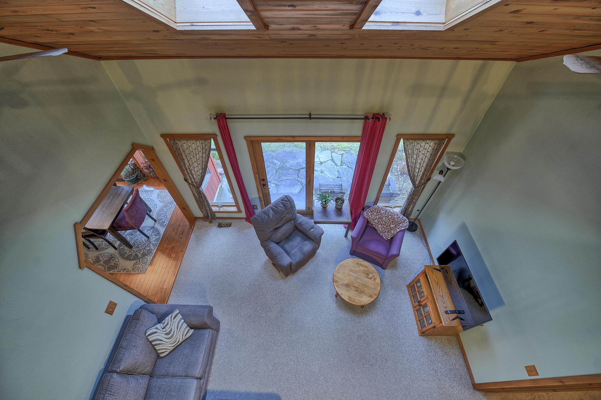 4287 Lyons Road Lyons, MI 48851 - Photo 23 of 59 Living Room Looking down from Loft