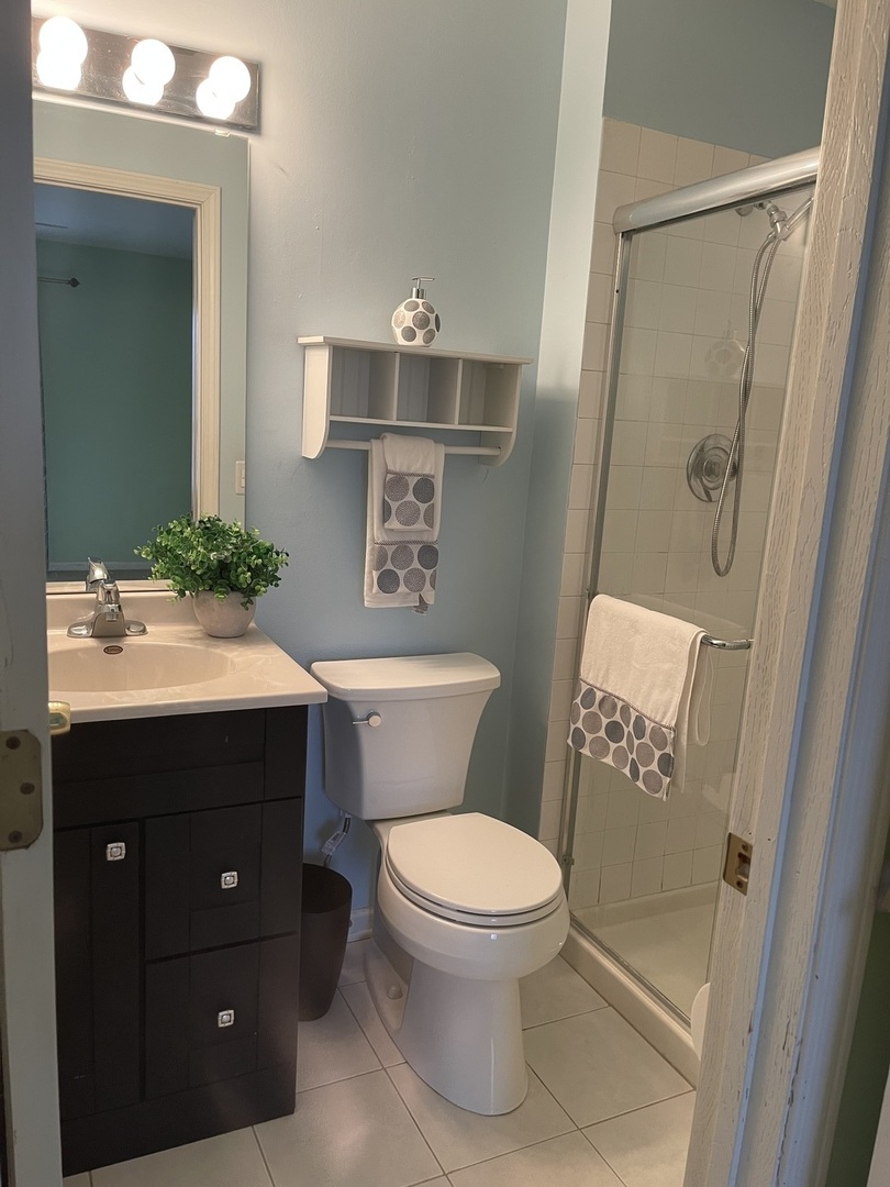 245 Memory Lane, Unit 3 Westmont, IL 60559 - Photo 16 of 28 a bathroom with a sink vanity mirror and toilet