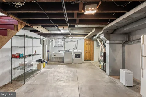 a view of a storage room