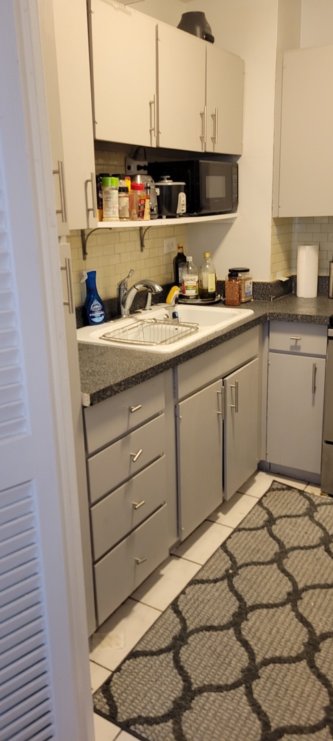 21 West Goethe Street, Unit 7C Chicago, IL 60610 - Photo 11 of 24 a kitchen with stainless steel appliances granite countertop a sink and cabinets