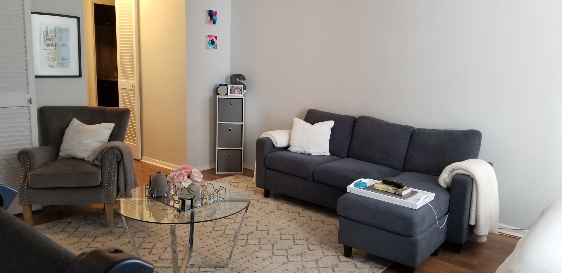 21 West Goethe Street, Unit 7C Chicago, IL 60610 - Photo 2 of 24 a living room with furniture and a couch