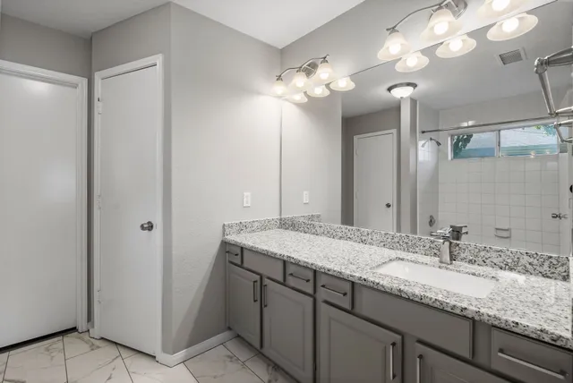 a view of small space with racks on the wall