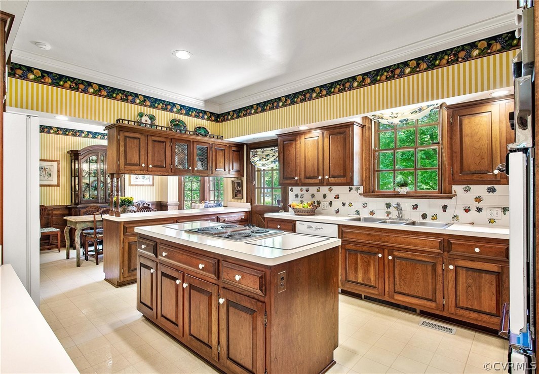 5960 Springfield Road Glen Allen, VA 23060 - Photo 13 of 50 Kitchen features solid cherry cabinetry and center