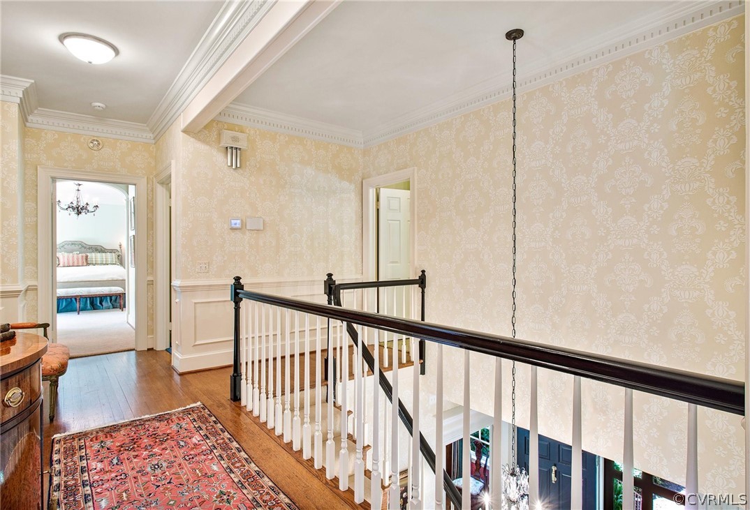 5960 Springfield Road Glen Allen, VA 23060 - Photo 18 of 50 Upstairs hallway with gorgeous hardwood flooring a