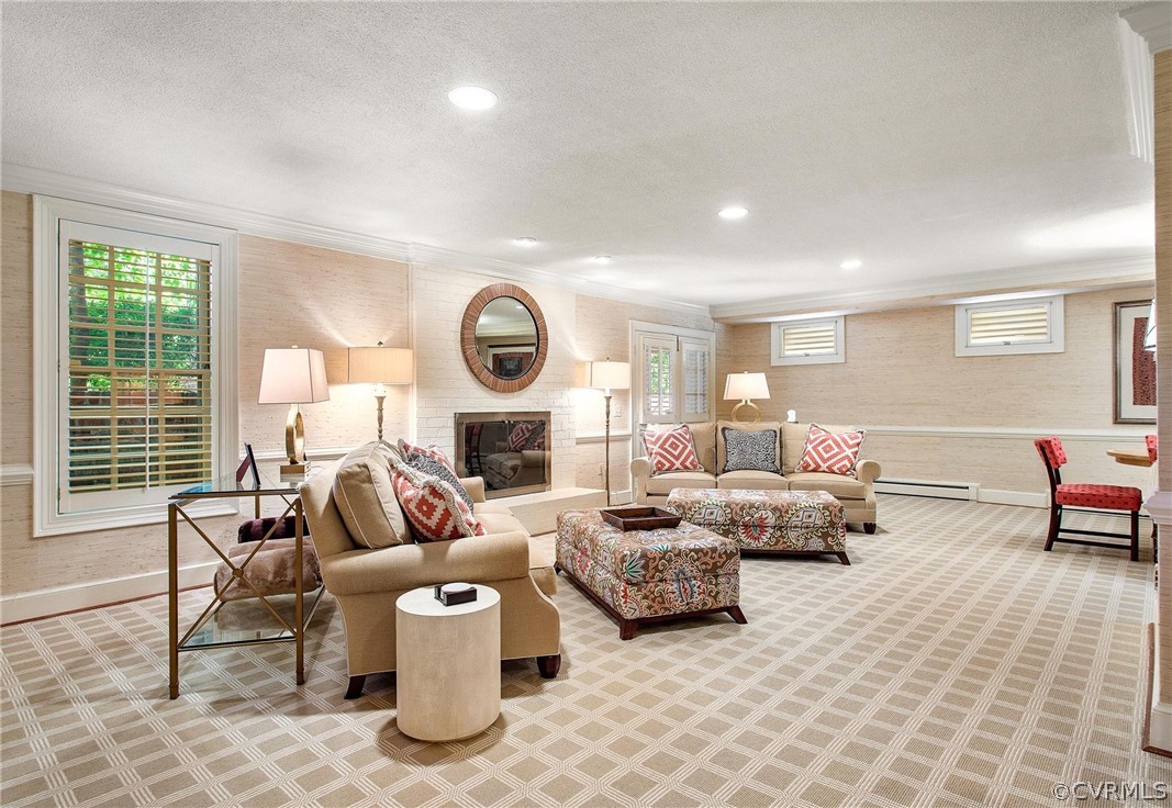 5960 Springfield Road Glen Allen, VA 23060 - Photo 30 of 50 Lower level family room with gas FP and separate e